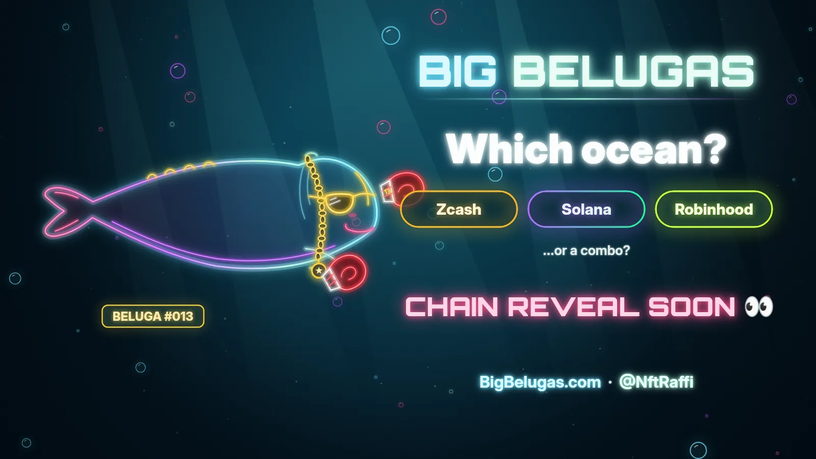Which ocean? Big Belugas chain reveal soon