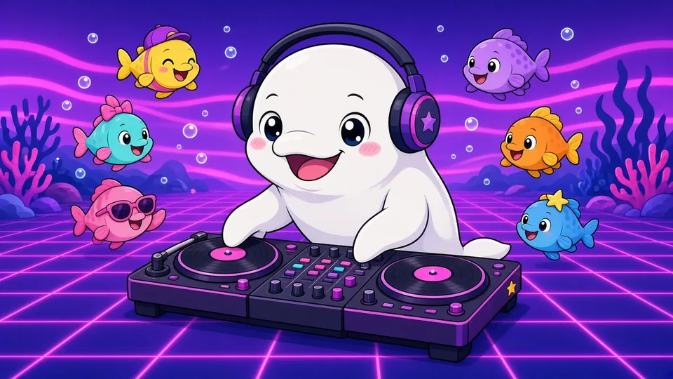 Cartoon draft of #011 Riff the DJ