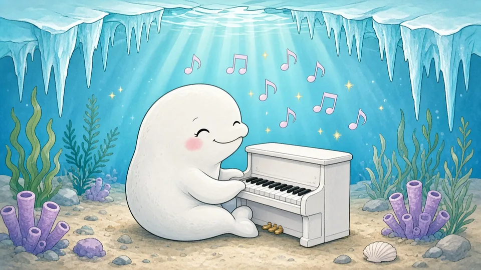 Cartoon draft of #017 Zinnia the Pianist