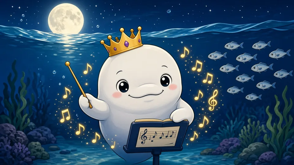 Cartoon draft of #027 Lumi the Composer
