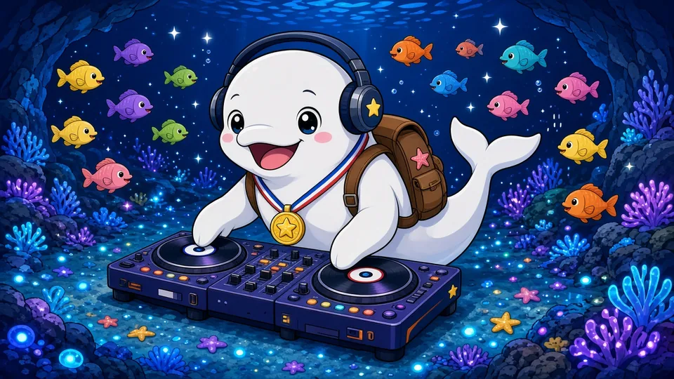 Cartoon draft of #049 Coco the DJ